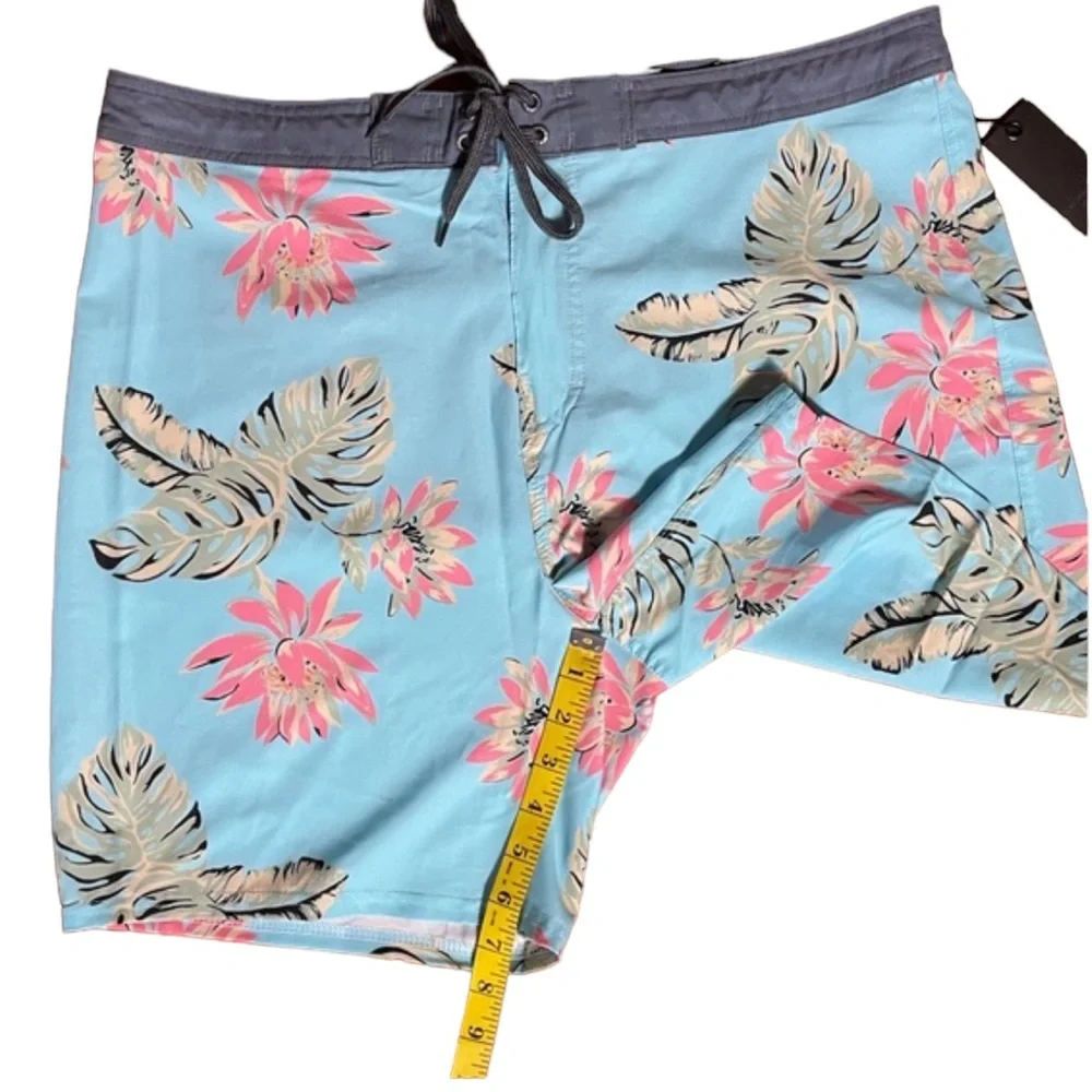Ambig Tropical Print Board Shorts NWT